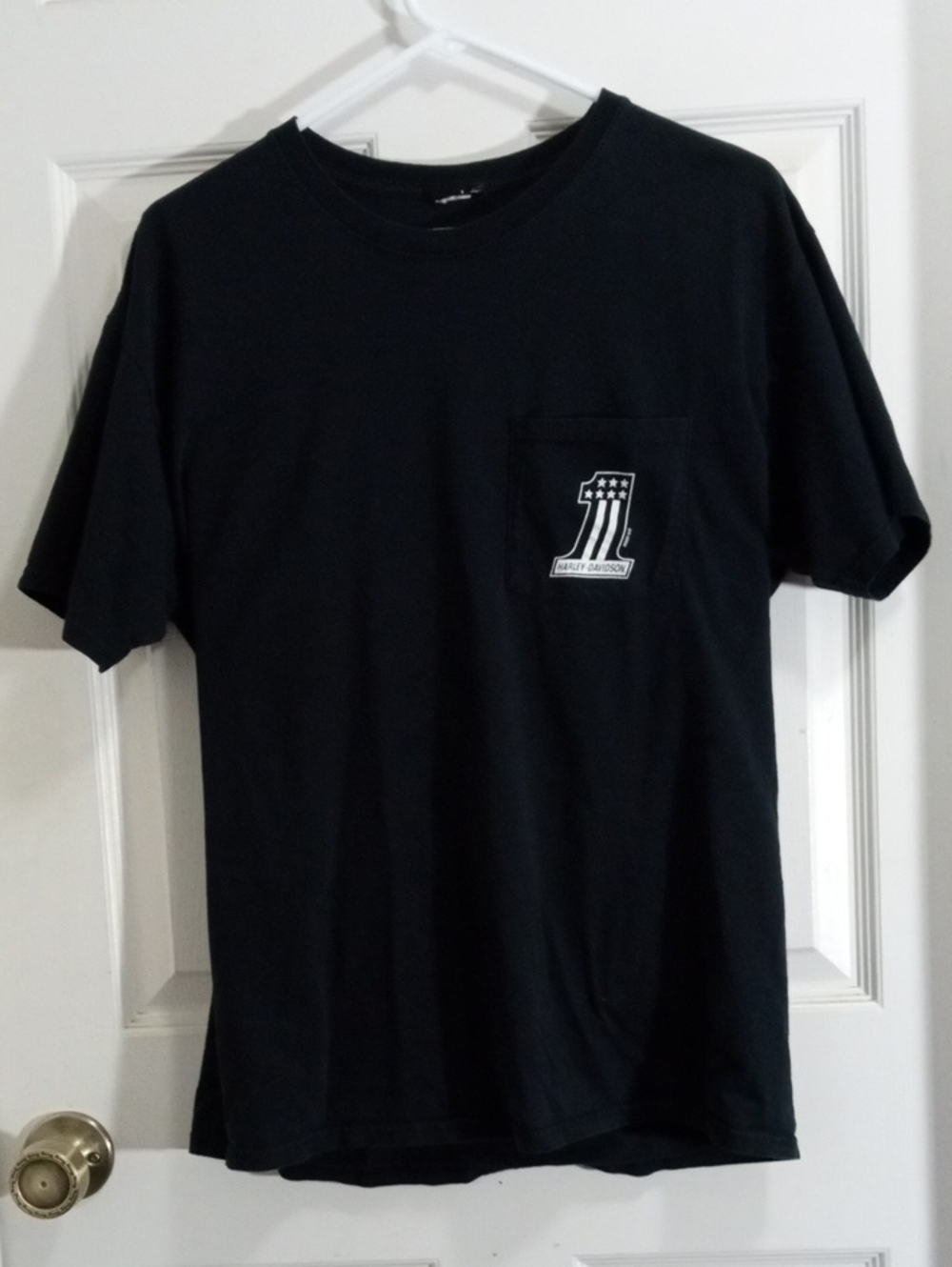 Harley-Davidson Black Short Sleeve Pocket Tee Shirt Men’s Large